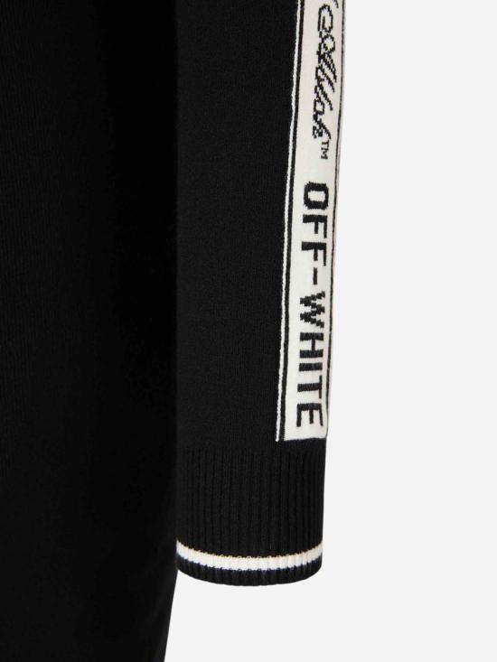 25FW 오프화이트 미디 원피스 2HI12NF25KNI001 1001BLACK WHITE - OFF WHITE