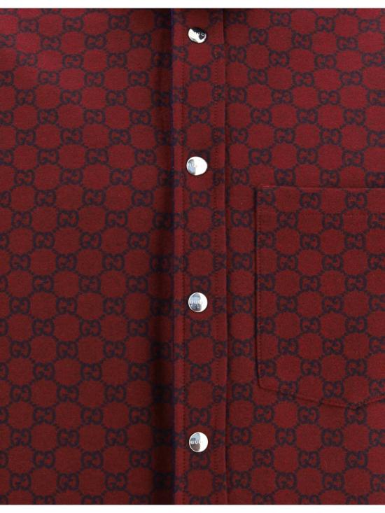 25FW 구찌 리버서블 데님 플란넬 셔츠 835282XDDB6 4447 BLUE - GUCCI