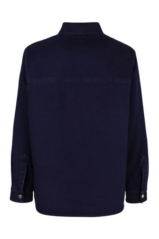 25FW 구찌 리버서블 데님 플란넬 셔츠 835282XDDB6 4447 BLUE - GUCCI