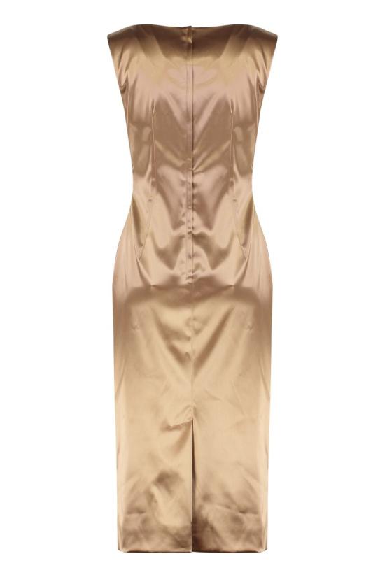 25FW 돌체앤가바나 미디 원피스 F6TMOTFURAD M0198 Brown - DOLCE & GABBANA