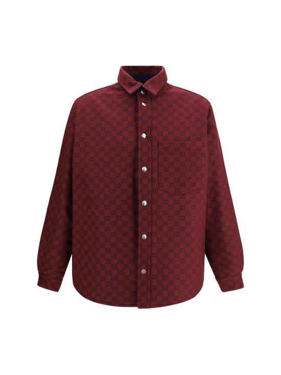 25FW 구찌 리버서블 데님 플란넬 셔츠 835282XDDB6 4447 BLUE - GUCCI