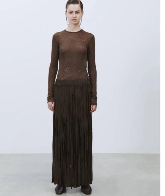 25FW 알리지 스커트 265 011018CHOCO Brown - ALYSI