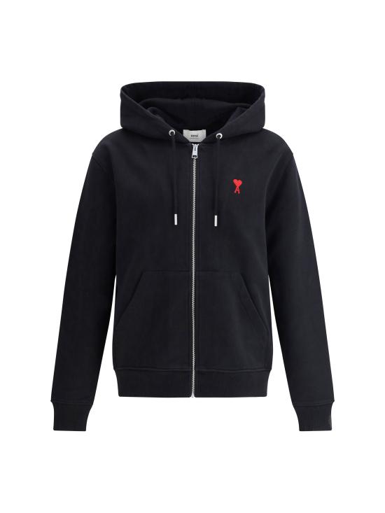 26SS 아미 후드 티셔츠 BFUSW435730 001 BLACK