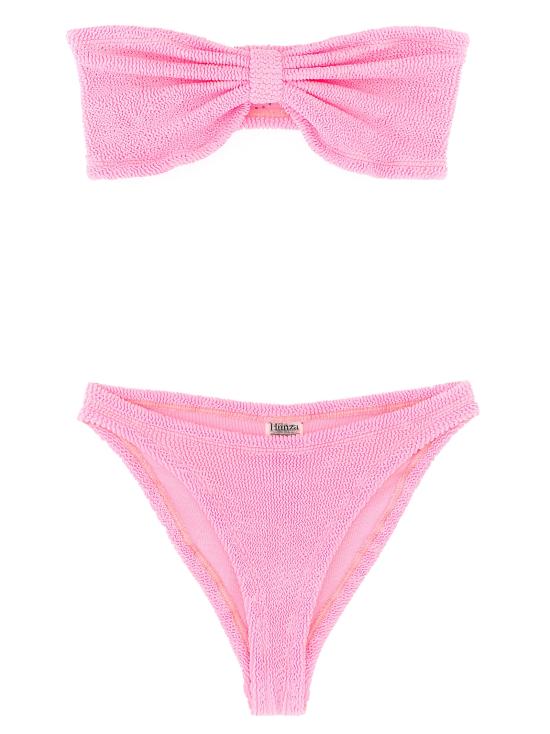 25FW 훈자 지 비치웨어 JEANBIKINIBUBBLEGUM Pink