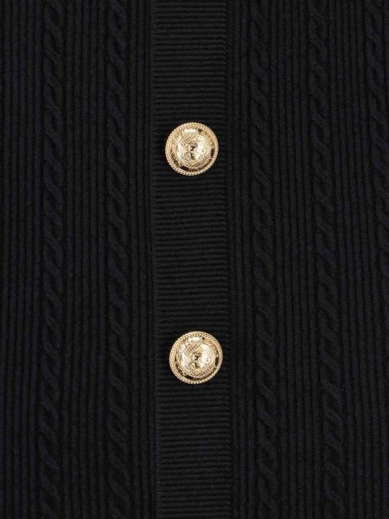 25FW 발망 가디건 FF1LD066KI500PA Black - BALMAIN