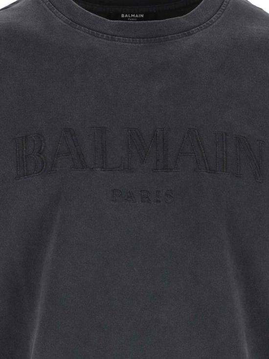 25FW 발망 반팔 티셔츠 FH1EG000BC72YGD Grey - BALMAIN