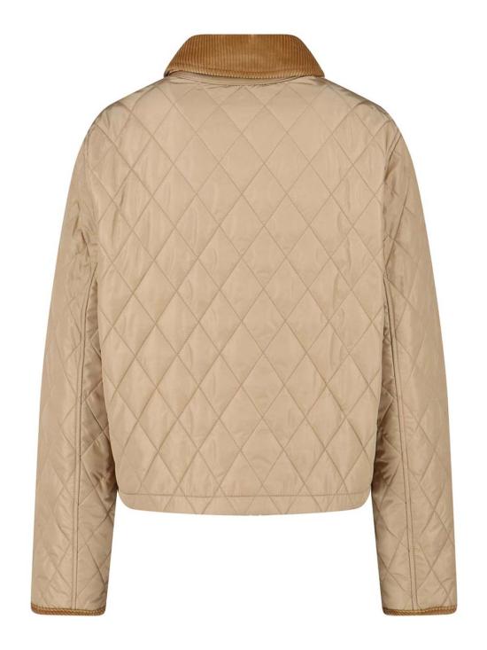 26SS 버버리 크롭 퀄티드 나일론 자켓 8107466 Beige - BURBERRY