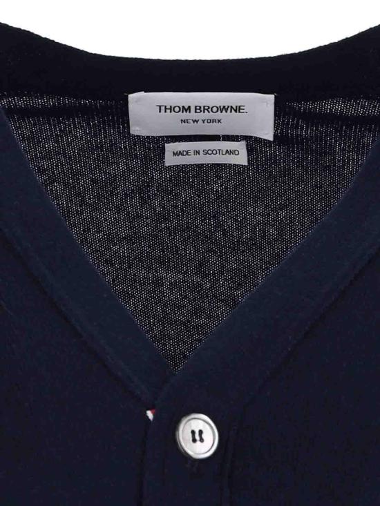  톰브라운 가디건 MKCS01A00011415 Blue - THOM BROWNE