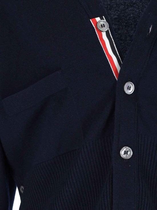  톰브라운 가디건 MKCS01A00011415 Blue - THOM BROWNE