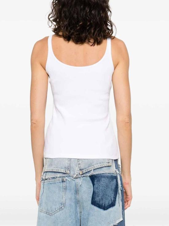 25FW 오프화이트 민소매 티셔츠 OWAD072C99JER0020110 White - OFF WHITE