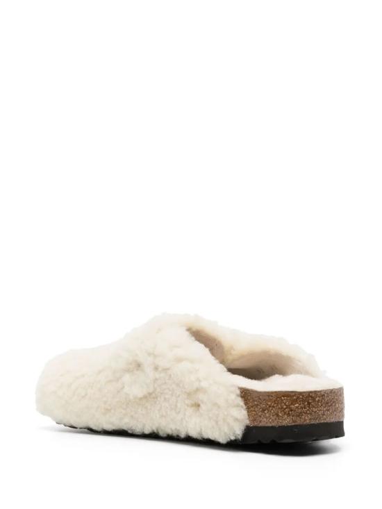 25FW 버켄스탁 BOSTON 보스톤 빅버클 테디 시어링 뮬 1025664 EGGSHELL - BIRKENSTOCK
