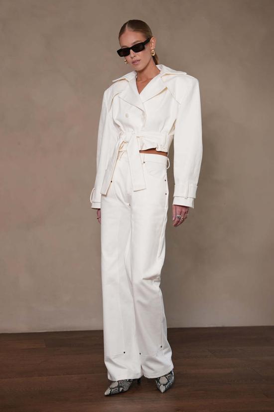  파렌테지 트렌치 코트 탈리아 재킷 아이보리 - PARENTEZI