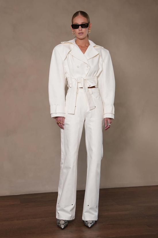  파렌테지 트렌치 코트 탈리아 재킷 아이보리