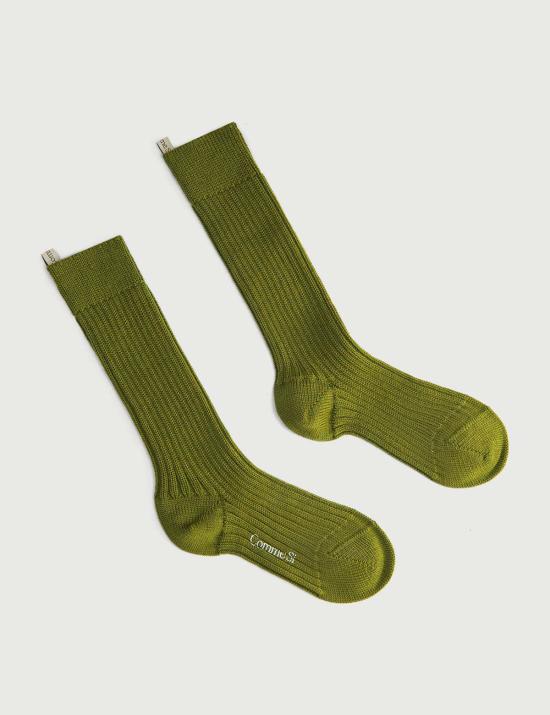  콤 시 양말 더 메리노 청키 삭모스