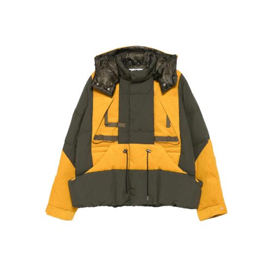 25FW 사카이 숏패딩 25 03849M 677 YELLOW GREEN