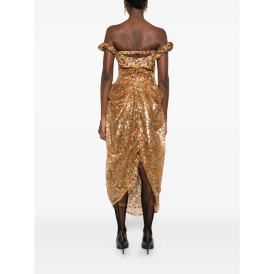 25FW 비비안웨스트우드 원피스 1101039I C006N E304 GOLD - VIVIENNE WESTWOOD