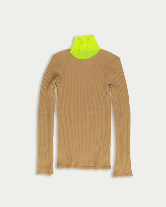  LA FETICHE 터틀넥 La Fetiche Frederique 콘트라스트 모크 넥