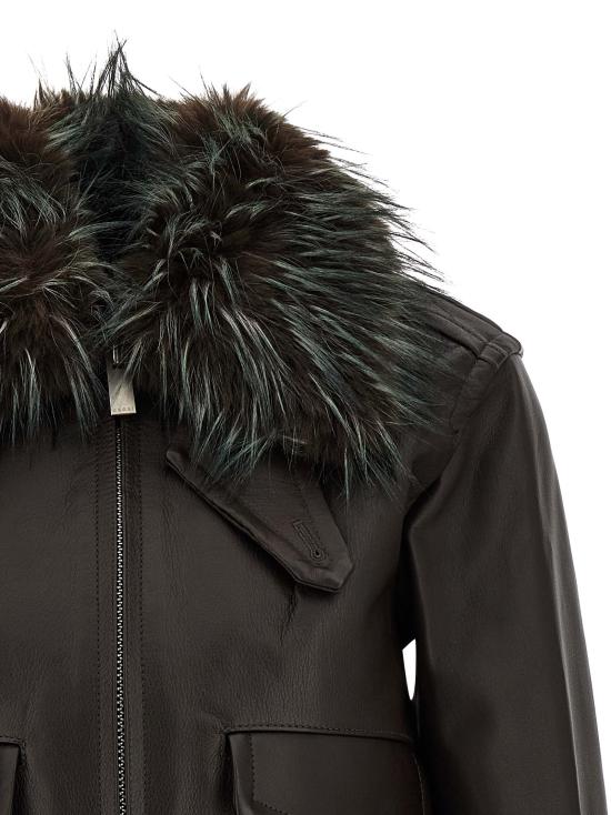 25FW 사카이 가죽 자켓 2508238601 Brown - SACAI