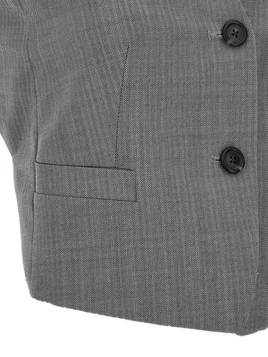  헬무트랭 베스트 N09HW104ACX White Black - HELMUT LANG