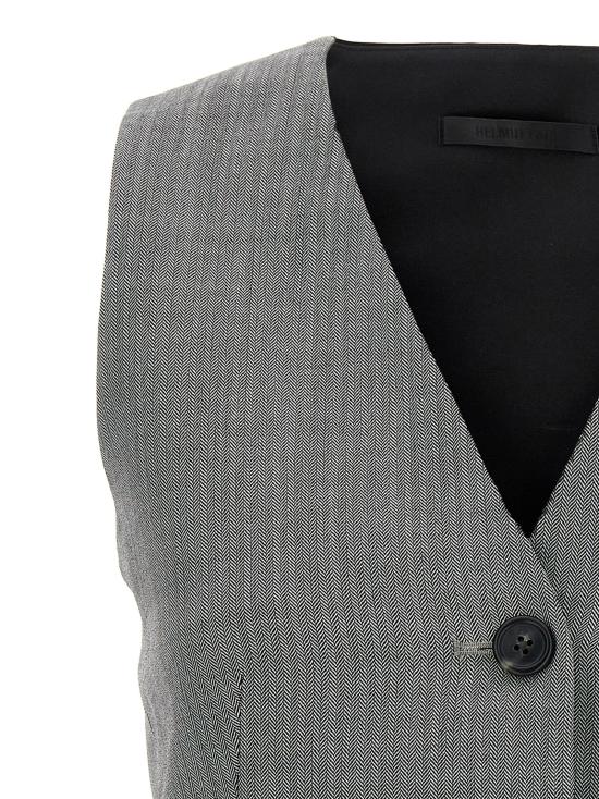  헬무트랭 베스트 N09HW104ACX White Black - HELMUT LANG