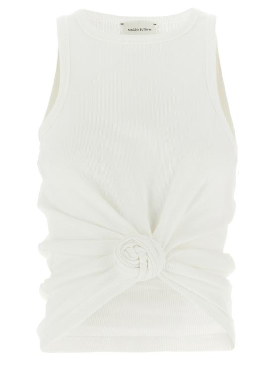 26FW 마그다뷰트림 탑 239525CREAM White