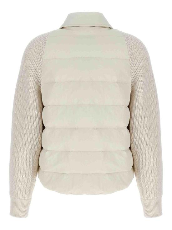  브루넬로 쿠치넬리 숏패딩 MD5997695PC1709 White - BRUNELLO CUCINELLI