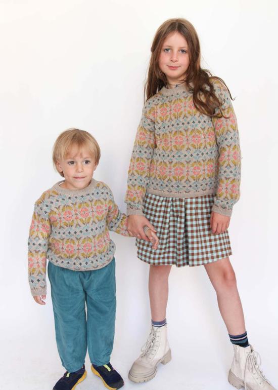  [키즈] 세렌디피티 오가닉 풀오버 키즈 스 알파카 패턴 스웨터