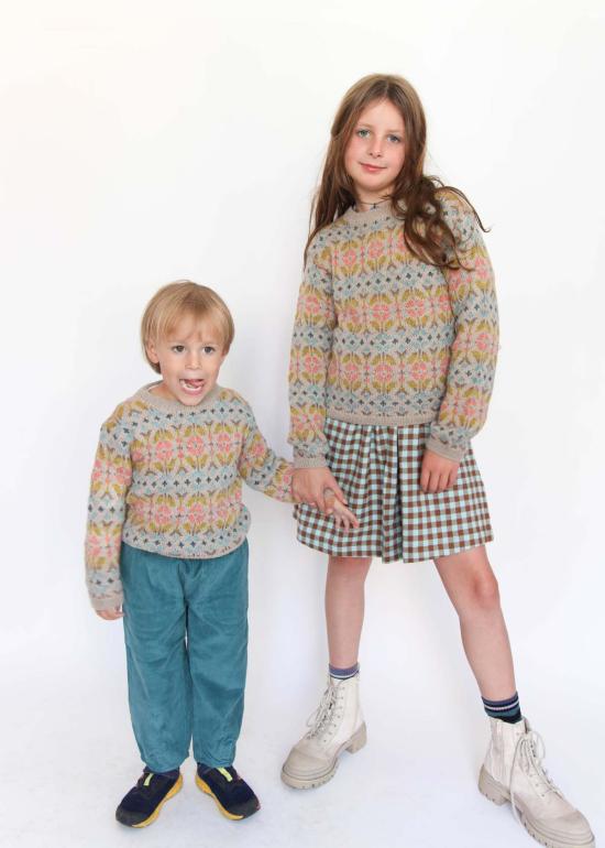  [키즈] 세렌디피티 오가닉 풀오버 키즈 스 알파카 패턴 스웨터 - SERENDIPITY ORGANICS