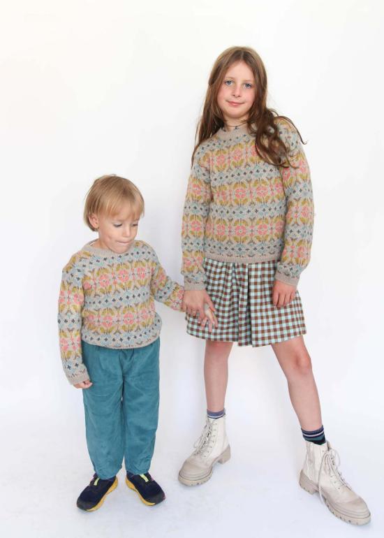  [키즈] 세렌디피티 오가닉 풀오버 키즈 스 알파카 패턴 스웨터 - SERENDIPITY ORGANICS