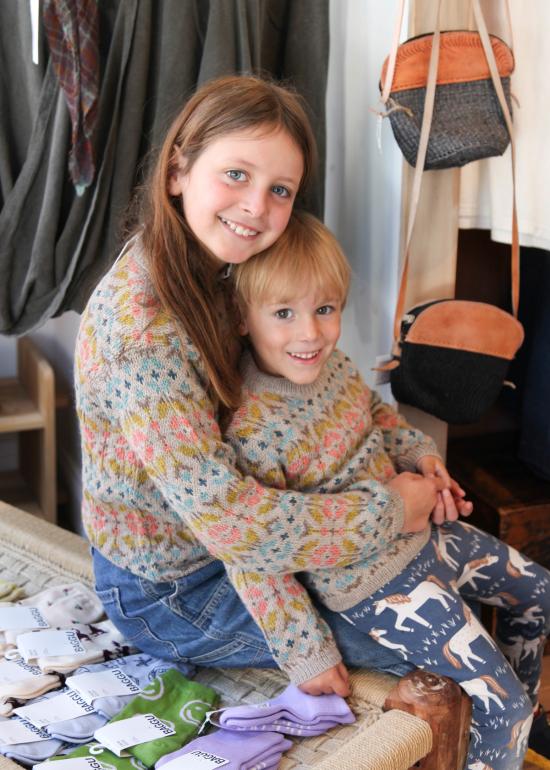  [키즈] 세렌디피티 오가닉 풀오버 키즈 스 알파카 패턴 스웨터 - SERENDIPITY ORGANICS