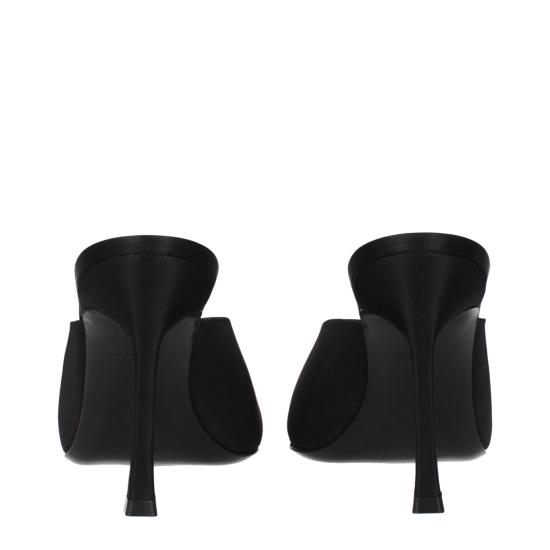 25SS 아미나 무아디 샌들 CAMELIAMULE90SATINBLACK - AMINA MUADDI