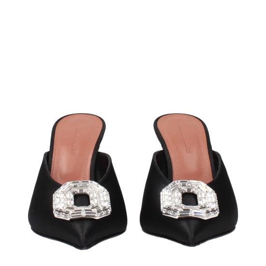 25SS 아미나 무아디 샌들 CAMELIAMULE90SATINBLACK - AMINA MUADDI