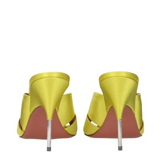 25SS 아미나 무아디 샌들 SAMANTHASLIPPER95SATINLIME - AMINA MUADDI