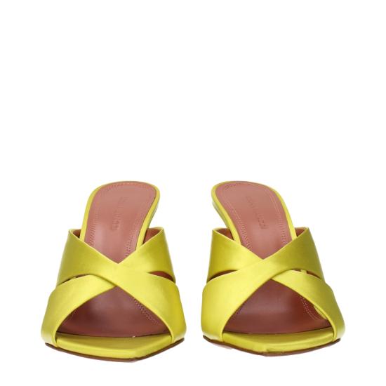 25SS 아미나 무아디 샌들 SAMANTHASLIPPER95SATINLIME - AMINA MUADDI