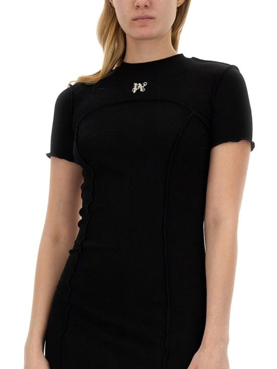  팜앤젤스 숏 원피스 PWDB055 S24FAB0011003 Black - PALM ANGELS