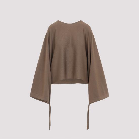 25FW 막스마라 긴팔 티셔츠 2521366101600 12022 Brown - MAX MARA