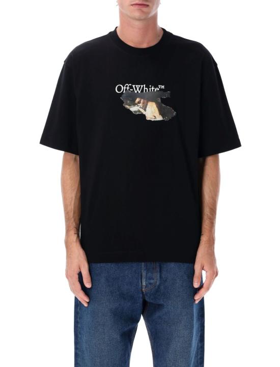 25FW 오프화이트 반팔 티셔츠 OMAA120F25JER00U Black