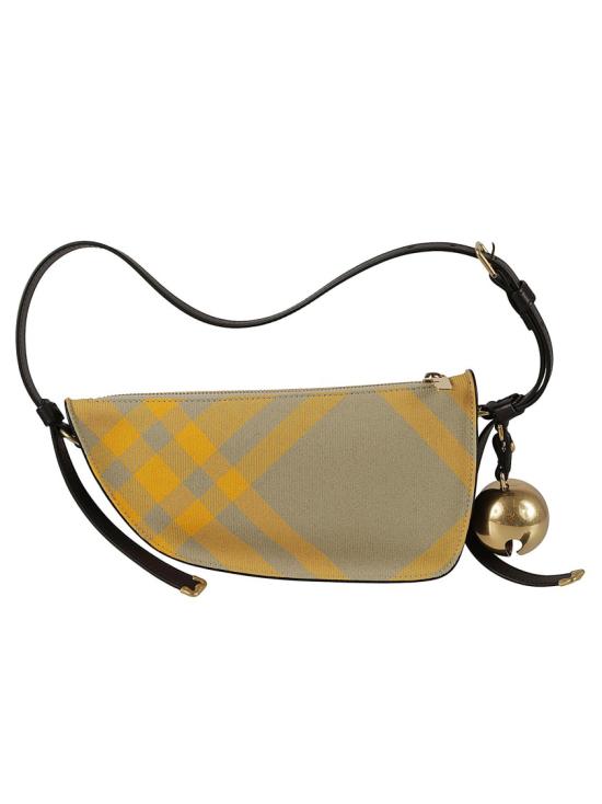  버버리 미니 쉴드 체크 슬링백 8079160 B7363 Neutrals - BURBERRY