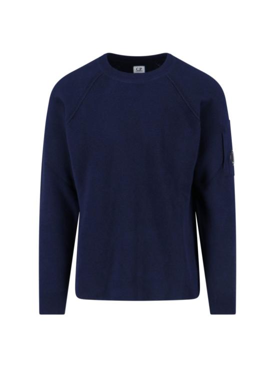 25FW 씨피 컴퍼니 램스울 크루넥 스웨터  19CMKN040A110149A888 Blue