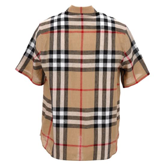  버버리 반팔 셔츠 8051073 Neutrals - BURBERRY