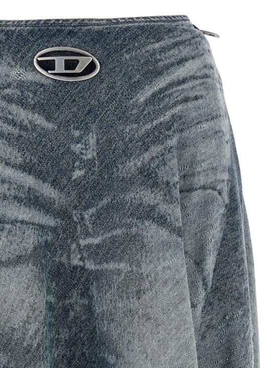 25FW 디젤 데님 스커트 A21358068TY01 BLUE - DIESEL