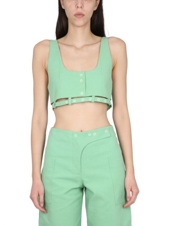  가니 민소매 티셔츠 F7596 484 Green