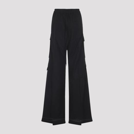25FW 릭 오웬스 스트레이트 팬츠 RP02E4327 FLW 09 Black - RICK OWENS