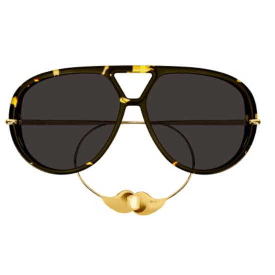  보테가베네타 선글라스 BV1273S 005 HAVANA GOLD GREY