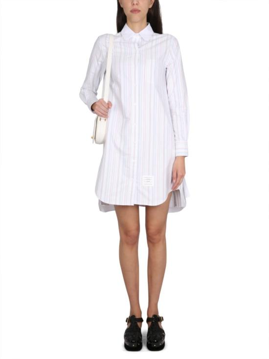  톰브라운 미디 원피스 FDSD95C F0272996 White - THOM BROWNE