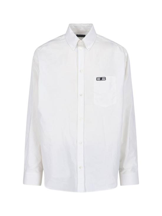 25FW 발렌시아가 긴팔 셔츠 850816 TRM289000 WHITE