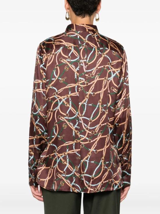 25FW 로버트 프리드먼 블라우스 L411ANDREA45 Brown - ROBERT FRIEDMAN