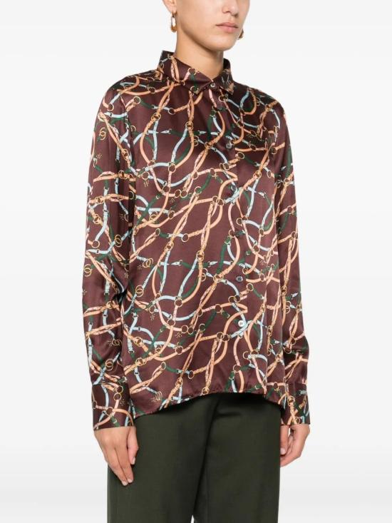 25FW 로버트 프리드먼 블라우스 L411ANDREA45 Brown - ROBERT FRIEDMAN