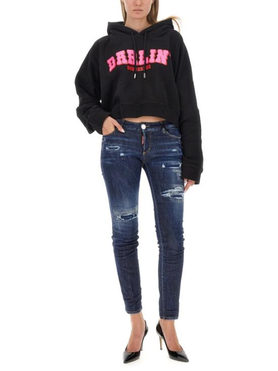  디스퀘어드2 후드 티셔츠 S72GU0442 S25516900 Black - DSQUARED2