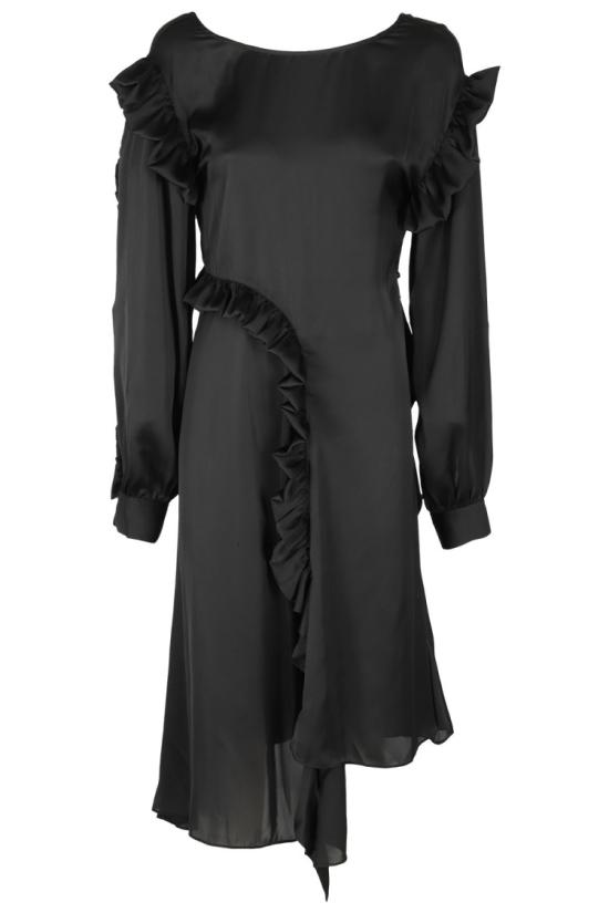 리메인 비르게 크리스텐센 미디 원피스 RM2206 Black